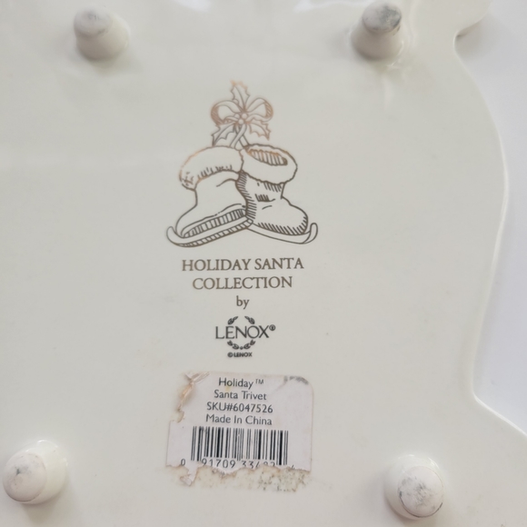 Lenox Santa Claus Trivet - Holiday Santa Collection 9" Length VGC USA Wall Decor - Picture 6 of 8